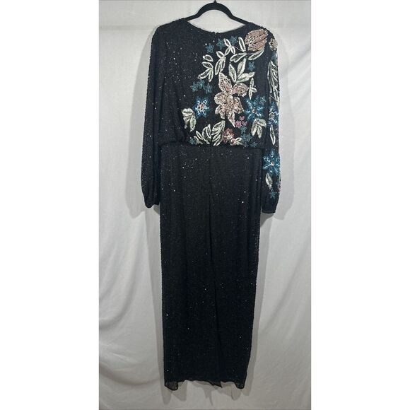 NEW Mac Duggal [ 10 ] 5615 Long Sleeve Embellished Floral‎ High Neck Gown #Q1080 - Picture 11 of 13